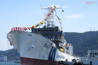世界最大級！ 巡視船「しきしま」進水 既存船はボロボロ 海上保安庁“待望の新船”