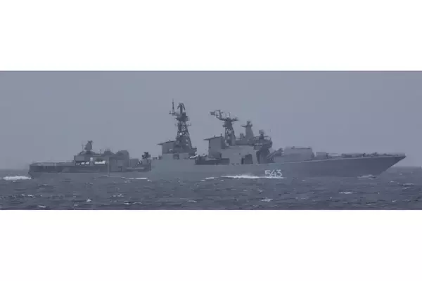 「ロシア軍艦、太平洋側を南下し千葉県沖へ 佐世保から「こんごう」駆けつけ警戒監視」の画像