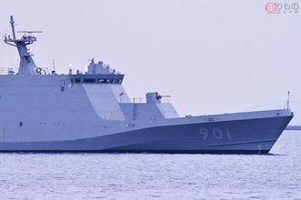 武装は30mm機関砲のみ!? 海自の新艦種「さくら型哨戒艦」ほぼ完成の姿を捉えた！ 就役はいつ？