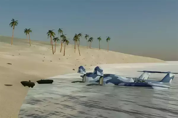 「まるで双頭竜 米海兵隊の“戦い方を変える”巨大水上機を開発へ カギ握るのは日本？」の画像