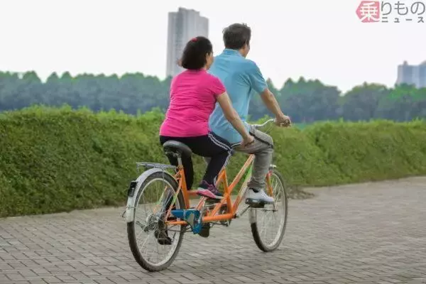 大人2人乗りできる「タンデム自転車」なぜ公道OKに？ 最後の解禁は東京、では最初に走れるようにした意外な県とは
