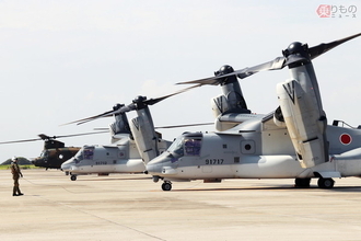 「オスプレイ」ズラリ！ 自衛隊最大級のヘリイベント「木更津航空祭」4年ぶりに一般開催