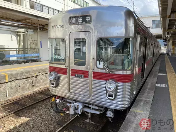 銀の「マッコウクジラ」長野電鉄3500系が運用終了 元は営団日比谷線
