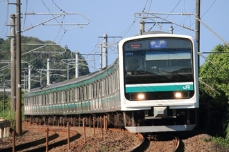 E501系、約4年ぶりにJR水戸線へ イベント列車化で車内にはテーブル＆冷蔵庫