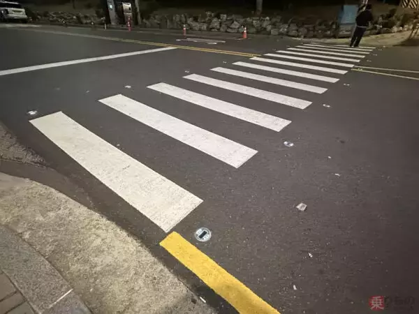 コイツ光るぞ…？ 「先進的すぎる横断歩道」なぜ設置？ 韓国で発見… “現代あるある”の問題を解決する納得の利点とは