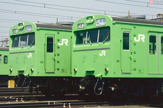 壮観！ 山手線を走った103系「5色混合編成」 たった2日間だけの特別運用なぜ？
