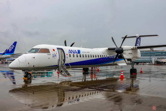 珍しい!? 羽田空港にANA唯一のターボプロップ機「ボンQ」再降臨！ 今回はどの路線に？