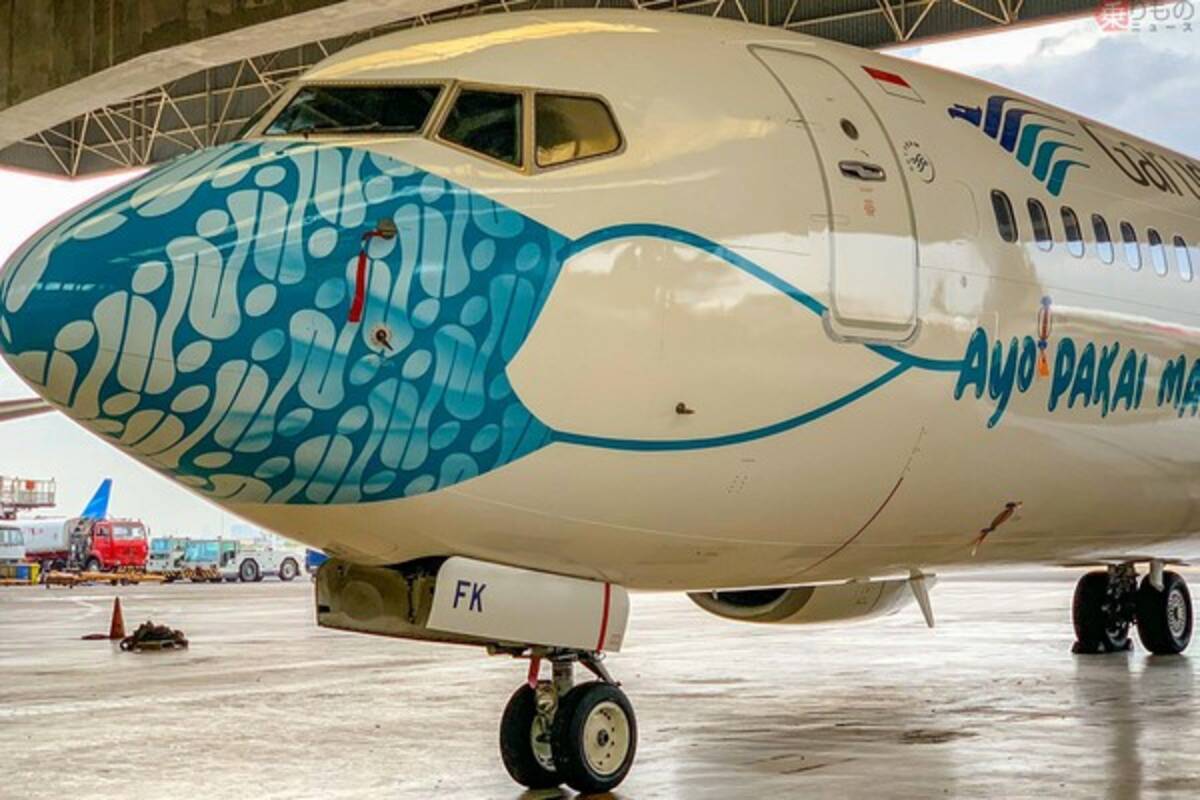 ド派手 マスク機 増えました ガルーダ航空 初代 マスク旅客機 羽田飛来のその後 年10月21日 エキサイトニュース