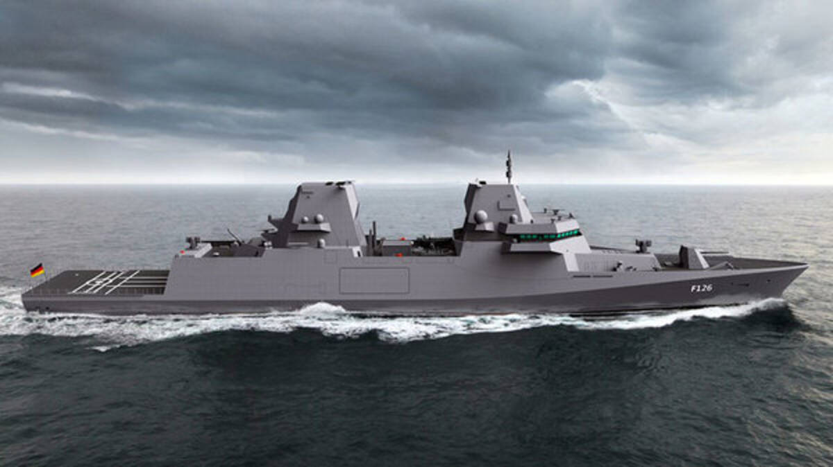 ドイツ海軍 2028年就役予定の次世代多目的戦闘艦 調達名称「F126型 