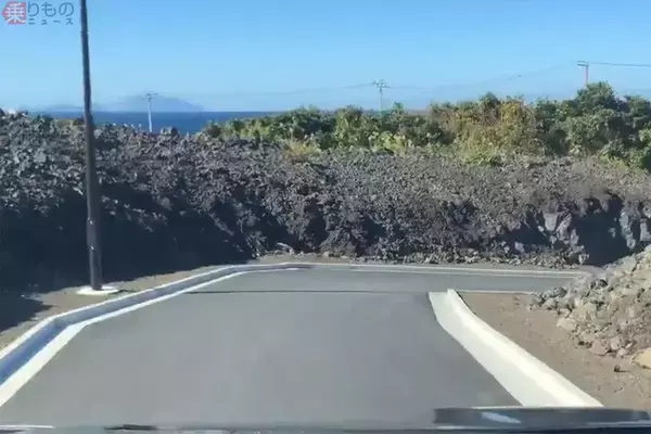 噴火の溶岩流で集落ごと呑み込まれた道路 37年ぶり復旧 東京・三宅島