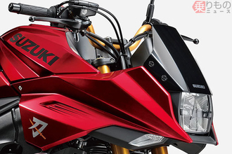 赤い「カタナ」あらわる！ エンブレムも専用カラー 100台限定 スズキ