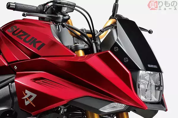 赤い「カタナ」あらわる！ エンブレムも専用カラー 100台限定 スズキ