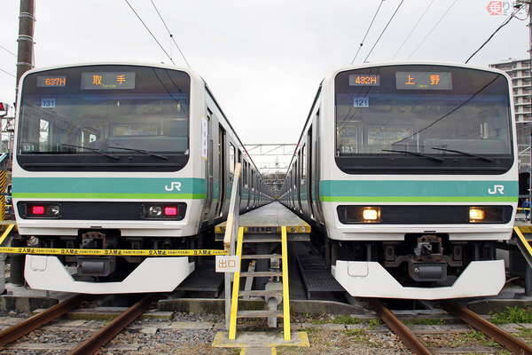 スカ色 帯になる 常磐線快速電車 成田線用の E231系 過去にはレア帯も 2021年4月1日 エキサイトニュース