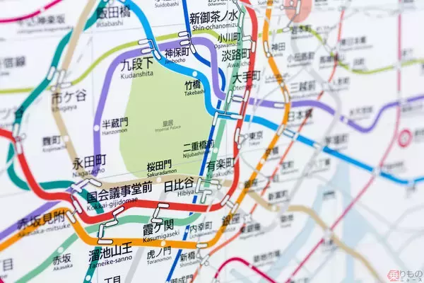 「東京駅 地下鉄でどう行く？ 丸ノ内線に乗り換える必要はあるのか 13路線検証」の画像