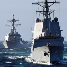 海上自衛隊 オーストラリア沖で4か国共同訓練を実施