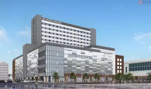 JR富山駅ビルの外観デザイン決定 2022年春開業予定 宿泊施設など入居