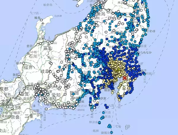 関東地方で強い地震 山手線や埼京線、東京メトロ東西線の一部区間などで運転見合わせ