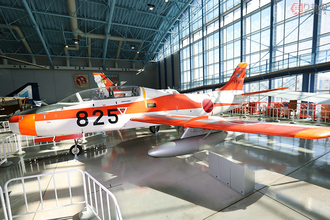 あいち航空ミュージアムで富士T-1「初鷹」を展示 開館4周年の特別企画展