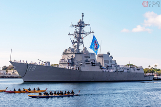 米海軍 最新イージス駆逐艦「ダニエル・イノウエ」ハワイ真珠湾に到着 12/8就役予定
