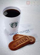 スターバックスコーヒーを全便で提供　デルタ航空