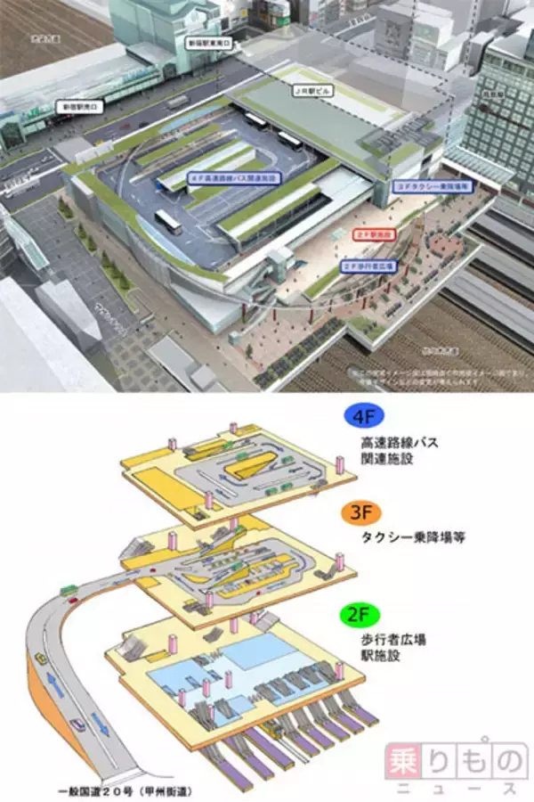 新宿の新ターミナル、愛称は「バスタ新宿」　高速バス乗り場など集約