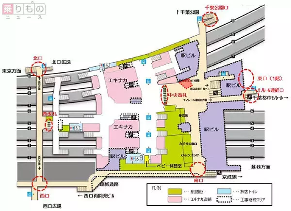 「JR千葉駅が半世紀ぶり大リニューアル　新駅舎と「千産千消」の駅ナカ店舗が開業」の画像