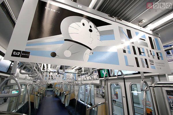 日比谷線に新車13000系デビュー　まず期間限定で　車内に「日比谷線色ドラえもん」