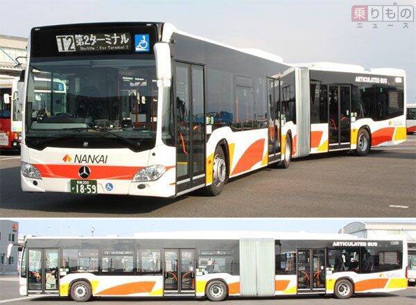 ベンツの連節バス 関西空港に導入 長さ18m 輸送力は従来車両の倍に 17年4月14日 エキサイトニュース