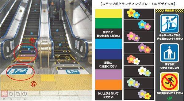 プロジェクター投影で注意喚起 Jr東京駅のエスカレーターで実証実験へ 2017年6月20日 エキサイトニュース