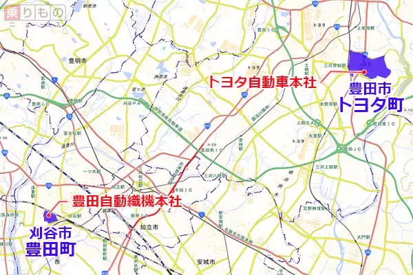 「「スバル町」「ダイハツ町」、トヨタは「市」！？　自動車メーカーと地名の深い関係」の画像