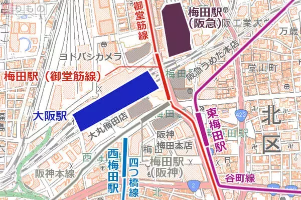 「地元民でも迷う？　「梅田ダンジョン」スムーズに乗り換える攻略法とは」の画像