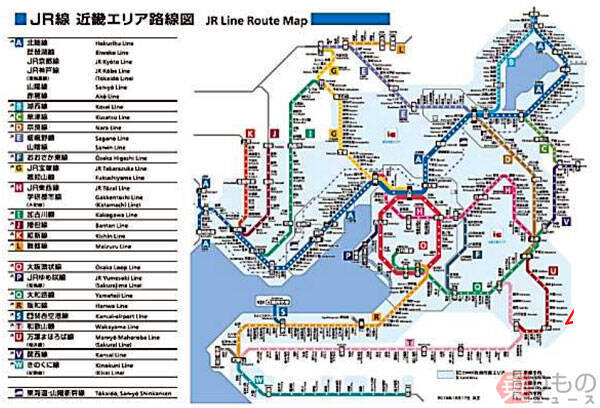 代引可】 JR西日本 近畿エリア路線図 クリアファイル A4