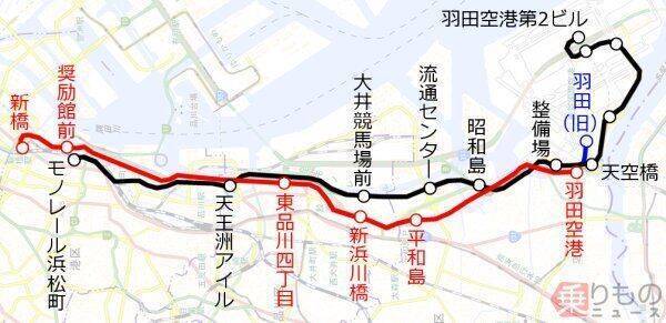 東京モノレール、なぜ浜松町発着？　北への延伸は「幻」に終わるか