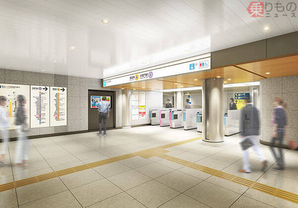 銀座線の青山一丁目駅と外苑前駅をリニューアル　「優雅さ」「爽やかさ」を演出