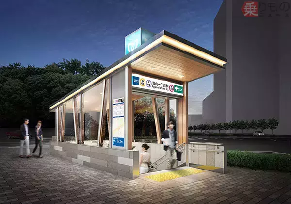 「銀座線の青山一丁目駅と外苑前駅をリニューアル　「優雅さ」「爽やかさ」を演出」の画像