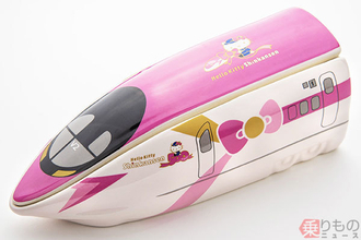 「ハローキティ新幹線弁当」発売　「かわいい500系」を陶器で再現