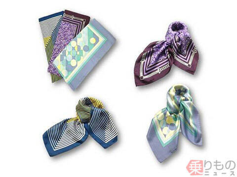 旧デザインのエプロン・スカーフをネット販売　東海道新幹線パーサー用