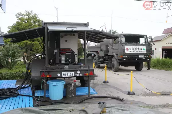 「テントのお風呂、給排水どうしてる？　ほか災害派遣における陸自入浴支援の舞台裏とは」の画像