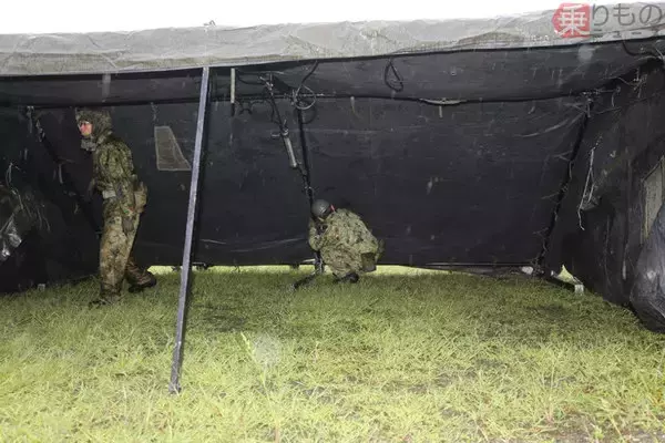 「テントのお風呂、給排水どうしてる？　ほか災害派遣における陸自入浴支援の舞台裏とは」の画像