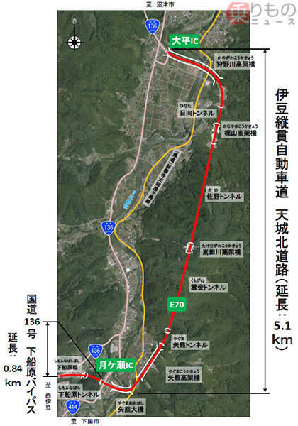 伊豆縦貫道 1月延伸 天城 下田 西伊豆方面のアクセスが向上 18年11月27日 エキサイトニュース