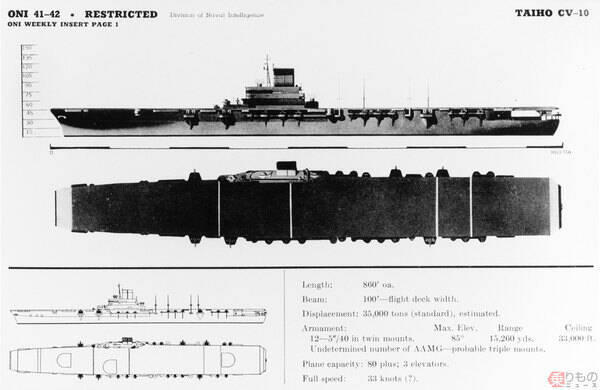 重装甲空母「大鳳」はなぜ魚雷1発で沈んだ？ 「不沈」をうたわれた空母の一部始終