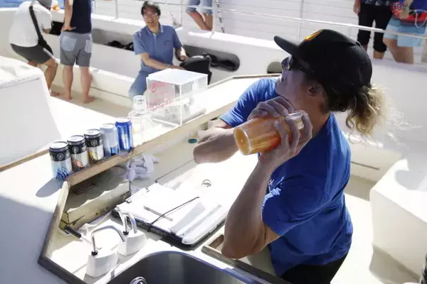 「ANA「フライングホヌ」就航に合わせ、船「セイリングホヌ」登場 ハワイで乗ってみた」の画像