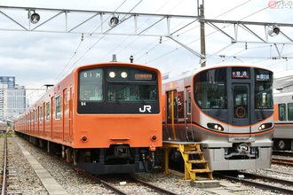 さようなら、JR大阪環状線の201系電車！ 引退を目前に控え「新旧」車両が並ぶ