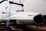 「新幹線N700系「量産先行試作車」宙に浮く！ リニア・鉄道館での展示へ搬入始まる」の画像1