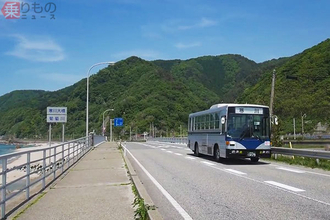 車窓に日本海の絶景 トンネル群が物語る難所の歴史 路線バスで旅する新潟・山形県境付近