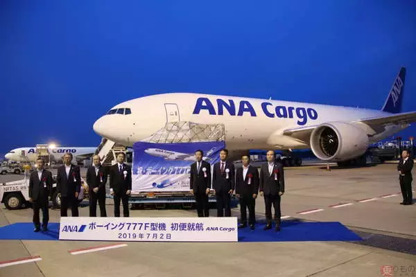 「日本初導入 大容量＆長距離飛行OKなANA貨物機「ボーイング777F」テイクオフ！」の画像