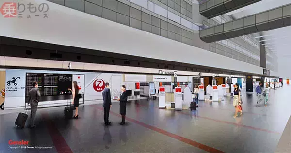 JALが空港国内線設備を一新、「JAL SMART AIRPORT」に 羽田は2020年夏全面オープン