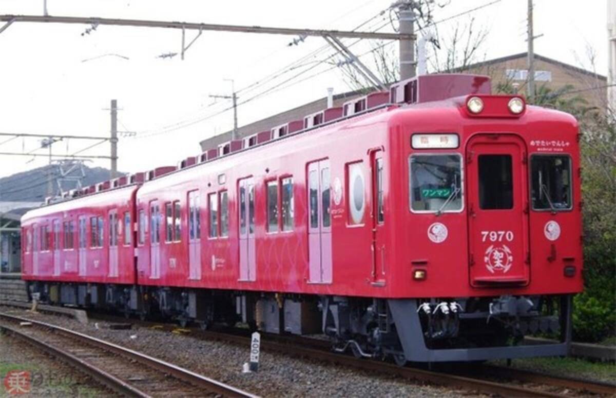 めでたいでんしゃ」のこども、名前は「なな」！ ヘッドマーク掲出 