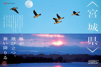 滝つぼ温泉、機内食… JAL「宮城県」を特集 9月の地域プロモーションで