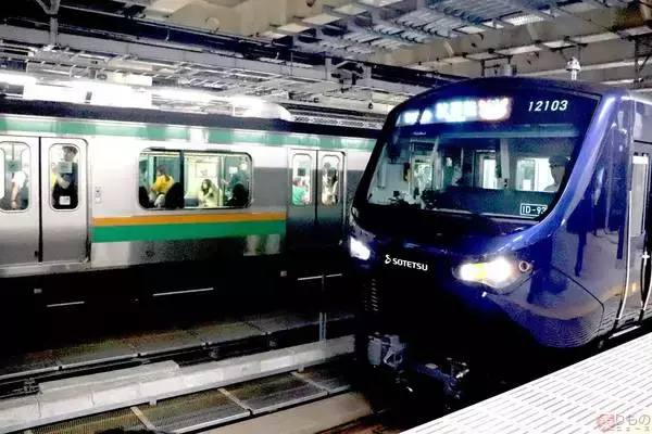 相鉄の電車がJR新宿駅に初乗り入れ 相鉄・JR直通線の開業と「東京直通」に向け試運転